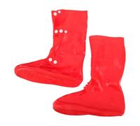 Hohopeti Ghette da Trekking Impermeabili per Stivali, Copriscarpe Antisabbia Regolabili Gambale Alto, Protezione Leggera e Antiscivolo per Escursionismo Outdoor Taglia 38-39 Rosso