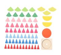 Hohopeti Giocattoli Le Frazioni in Legno per Ragazzo Ragazza Ragazza Vassoi Educativi per Cognizione dei Numeri Giocattoli per Apprendimento della Prima Infanzia