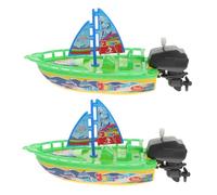 Hohopeti Giocattolo a Carica Per Ragazzo Ragazza 2 Pezzi Barca Piccola Giocattolo Da Bagno Per Ragazzo Ragazza Giocattoli Spruzzatori D'acqua Per Momento Del Bagnetto