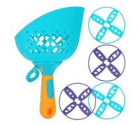 Hohopeti Giocattolo a Disco Volante per Esterni Lanciatore Set da 1 Lanciatori e 4 Dischi Volanti Gioco Interattivo per per Esercizi di Coordinazione Occhio-Mano e attività all’Aperto