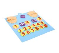 Hohopeti Giocattolo Educativo Matematica in Feltro 30x30 Cm per Bambini Tavola Numerica, Addizione e Sottrazione, Dispositivo Didattico Cognitivo per Scuola Materna e Apprendimento Precoce