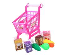 Hohopeti Giocattolo Simulato per Mini Carrello Supermercato Rosa con Funzione di Stoccaggio Gioco Educativo per Ragazzi e Ragazze Facile da Montare e Smontare Idea Regalo