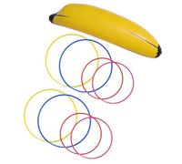 Hohopeti Gioco di Lancio Anelli Banana Gonfiabile 68 CM Set per Feste Addio al Nubilato Giocattolo da Spiaggia in Plastica Decorazione Divertente per Foto Colore Casuale Colore Casuale