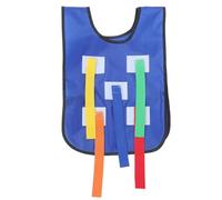 Hohopeti Giubbotto Cintura con Code Estraibili per Gioco Educativo per Asilo e Attività All Aperto Materiale Leggero e Sicuro Gioco di Inseguimento per Genitori Blu