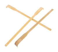 Hohopeti Grattaschiena in Bambù Manuale da 3 Pezzi Manico, Piccolo Strumento Portatile per Massaggio e Sollievo Prurito, per Anziani e Uso Domestico