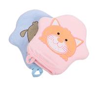 Hohopeti Guanto Per La Pulizia Della Schiena e Scrubber Creativo Per Bagno Ragazzo Ragazza in Cotone Sicuro e Morbido e Divertente Motivo Cartoon Set 2 Pezzi Per Doccia e Bagno Ragazzo Ragazza