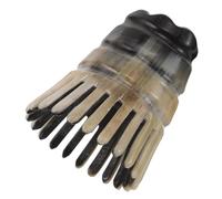 Hohopeti Guasha Comb in Corno Naturale per Massaggio del Capelluto Spazzola Esfoliante per Shampoo e Ergonomico per Alleviare e Tensione Strumento Compatto e per