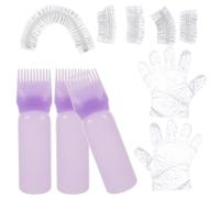 Hohopeti Hair Coloring Kit, Root Comb Applicator Bottle, Set Viola, Plastico, 1 Set, per la Colorazione dei Capelli a Casa