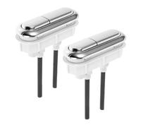 Hohopeti Kit 2 Pezzi Pulsante di Scarico Superiore del Water a Doppio Scarico in Plastica Resistente Kit di Riparazione per Wc a Pulsante Compatibile Fai da Te Accessori Colore Casuale