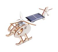 Hohopeti Kit Costruzione Elettronico Elicottero Solare in Legno Educativo Stem DIY per Puzzle Scientifico per Sviluppo e Manualità
