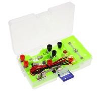 Hohopeti Kit di Esperimenti di Fisica Base con Circuiti Elettrici in Serie e Parallelo per Set Didattico Portatile e Facile da Montare per Scuola e Progetti Scientifici