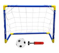 Hohopeti Kit Rete da Calcio Pop-up per 60 Cm Pallone Gonfiatore e Accessori per Allenamento Calcio All’aperto da Cortile per Giochi Sportivi e Attività Ricreative Colore Colore Casuale