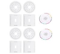 Hohopeti Kit Tavolette in Schiuma per Braccialetti Tavoletta Intreccio Macramé Portatile con Griglia e Spilli Protezione Superficie e Posizionamento Preciso per Lavori Fai da Te