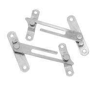 Hohopeti Limitatori di Blocco per Finestre in Acciaio Inox 2 Pezzi, Dispositivo di Controllo per Finestre a Battente, Serrature di Sicurezza, Accessori per Ferramenta, Controllo