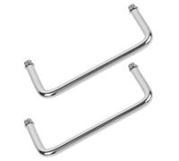 Hohopeti Manici per Scaldavivande in Acciaio Inox 2 Pezzi - Maniglie per Vassoi Buffet Robuste e Facili da Pulire, Impugnature per Attrezzature di Ristorazione ad Uso Commerciale