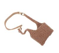 Hohopeti Manicotto Riutilizzabile Porta Caffè Freddo con Manico in Pelliccia Apribile Copribicchiere Isolante per Bevande Autunnali e Invernali Custodia Portatile per Tazze da Tè e Caffè