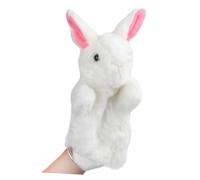 Hohopeti Mano Coniglio Peluche Bianco Morbido per Racconti e Gioco Interattivo Regalo Educativo