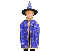 Hohopeti Mantello da Festa per a Cinque Stelle Cappuccio Mantello Creativo per Halloween e Spettacoli Teatrali Tessuto Confortevole e Colore Brillante Adatto a Tutte le Età