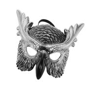 Hohopeti Maschera da Gufo Realistica per Feste Carnival Accessorio Mascherata con Becco per e Uomo per Halloween e Cosplay Tema Animale