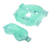Hohopeti Maschera Occhi Ghiaccio Gel Design a Pallina, Materiale Pvc e Tessuto Morbido, Impacco Freddo e Caldo Rinfrescante per Sonno e Relax Confortevole Colore Casuale