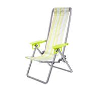 Hohopeti Mini da Spiaggia in Miniatura per Casa delle Bambole Decorazione Portatile Righe Giallo Verdi Pratico e Leggero per Arredamento Paesaggio