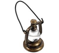 Hohopeti Mini Lampada a Cherosene in Resina Color Rame per Casa delle Bambole 1/12, Lanterna in Miniatura Decorativa per Scenari di Gioco e Collezioni