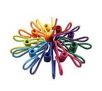 Hohopeti Mollette Multiuso per Alimenti in Acciaio Inox 8 Pezzi, Clip Metalliche Resistenti per Chiudere Sacchetti e Organizzare Casa, per Cucina, Lavanderia e Ufficio