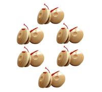 Hohopeti Nacchere in Legno 12 Pezzi Strumento a Percussione Orff Ragazzo Ragazza Gioco Musicale Didattico Per Sviluppo Ritmo e Talento Sonoro