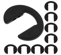 Hohopeti Naselli per Occhiali Antiscivolo in Silicone Nero 10 Pezzi, Nasello Riutilizzabile per Occhiali da Sole Supporto Ponte Nasale, Accessori Comfort per Uso Quotidiano