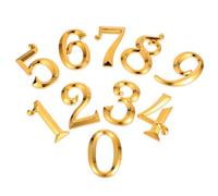 Hohopeti Numeri Civici 3D Autoadesivi in ABS Galvanizzato, Set 10 Pezzi da 7 CM, Targhe Numeriche per Porte D’Ingresso, Adesivi per Segnaletica Casa, Ufficio e Hotel