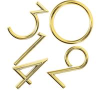 Hohopeti Numeri Civici 3d Autoadesivi in Abs per Porte e Cassette Postali, Set da 5 Pezzi (0-4), Numeri Civici Moderni Resistenti per Esterni, per Casa, Ufficio, Hotel e Garage