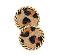 Hohopeti Orecchini Leopardo da Donna a Cerchio in Lega Leggera, Accessori Moda per Feste, Regalo per Ragazze, Decorazioni Femminili per Matrimoni e Vacanze