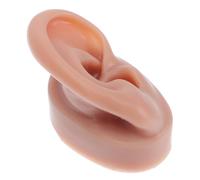 Hohopeti Orecchio Artificiale in Silicone Flessibile per Pratica Piercing e Esposizione Gioielli Orecchio Finto per Addestramento e Mostra