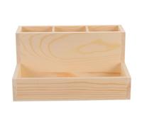 Hohopeti Organizer Manicure in Legno con Scomparti Divisi per Pennelli e Cotone Organizer Nail Art per Accessori e Smalti Scatola Portautensili da Tavolo per Ricostruzione Unghie