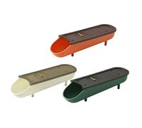 Hohopeti Organizer per Uova Impilabile Scorrimento Automatico, Contenitore Porta Uova in Plastica Coperchio e Timer Regolabile, Set da 3 Pezzi per Conservazione Frigorifero Domestico