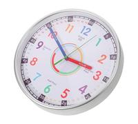 Hohopeti Orologio Analogico per Ragazzo Ragazza Facile da Leggere Silenzioso senza Ticchettio Strumento per Insegnamento per Aule e Camerette dei Ragazzo Ragazza