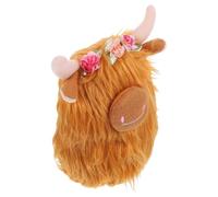 Hohopeti Peluche Mucca Decorativa Morbida e Resistente per Giocattolo Animale Fattoria per Ragazzi e Ragazze Bambola Cavallina in Peluche Sicuro e Accessorio Cameretta Caldo e Raffinato