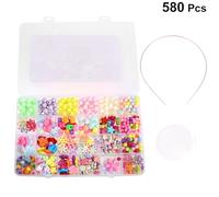 Hohopeti Perline Educative Fai da Te per Bambine e Scomparti con Circa in Gioco Manuale per Stimolare Creatività e Capacità Pratiche