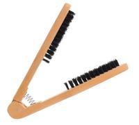 Hohopeti Pettine in Legno con Setole Maiale per Lisci e Styling Manuale Massaggio al Capelluto Riduce Nodi e Doppie Punte Elettricità Strumento per