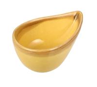 Hohopeti Piccolo Piatto in Ceramica Giallo per Aromaterapia e Maschera Viso, Ciotola Pratica per Miscelare Oli Essenziali, Facile da Pulire e Decorativa per Casa e Hotel