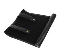 Hohopeti Porta Dadi in Pu Nero Arrotolabile, Organizzatore Da Viaggio Compatto Per Dadi Da Gioco, Custodia Pieghevole Salvaspazio Per Viaggi e Attività All'aperto