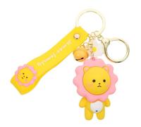 Hohopeti Portachiavi Donna Forma di Leone Cartoon Leggero e Resistente Charm Borsa Zaino Decorazione Originale per Chiavi Auto e Accessori Quotidiani