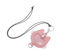 Hohopeti Portachiavi Memoriale per Peli di Animale con Design Testa di Gatto in Pelle PU Rosa Custodia Commemorativa per Ricordare Tuo Zampe Accessorio Elegante e Pratico per Chiavi