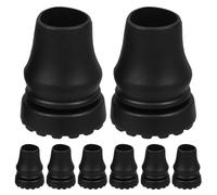 Hohopeti Punte Antiscivolo per Bastoni da Passeggio 19Mm Set 8 Pezzi Copripiedi per Stampelle Cuscinetti di Ricambio Resistenti per Escursionismo Arrampicata e Uso Quotidiano