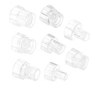 Hohopeti Punte di Ricambio per Macchina Viso Ossigenoterapia ad Acqua in Plastica, Set 8 Pezzi, Accessori per Trattamento Idrofacciale Compatibili, Testine Leggere e Portatili per Cura