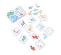 Hohopeti Puzzle Educativo per Tema Dinosauri Gioco Interattivo di Abbinamento e Sviluppo Cognitivo Giocattolo Didattico in Scatola per Colori Vivaci Leggero e Durevole per Feste e