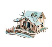 Hohopeti Puzzle Giocattolo in Legno 3d Casa Vacanze Bali, Giocattolo Educativo in Legno Colorato, Gioco Creativo Per Ragazzo Ragazza Per Sviluppo Capacità Manuali