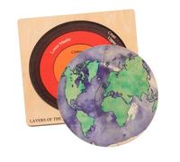Hohopeti Puzzle Struttura in Legno per Kit DIY per Apprendimento Geografia Gioco Educativo per Sviluppo Cognitivo e Decorazione Cameretta