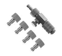 Hohopeti Raccordi Rapidi Maschio per Aerografo Connettore Adattatore per Compressore d Aria Collegamento Resistente e Facile da Usare per Pittura Professionale Cake Auto e Ceramica