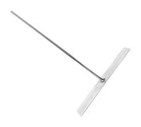 Hohopeti Rastrello Barbecue Acciaio per Argento Cenere Inox | Bracieri e Caminetti a Legna, Manico Resistente al Calore, Facile da Pulire, per Spostare Brace Calda